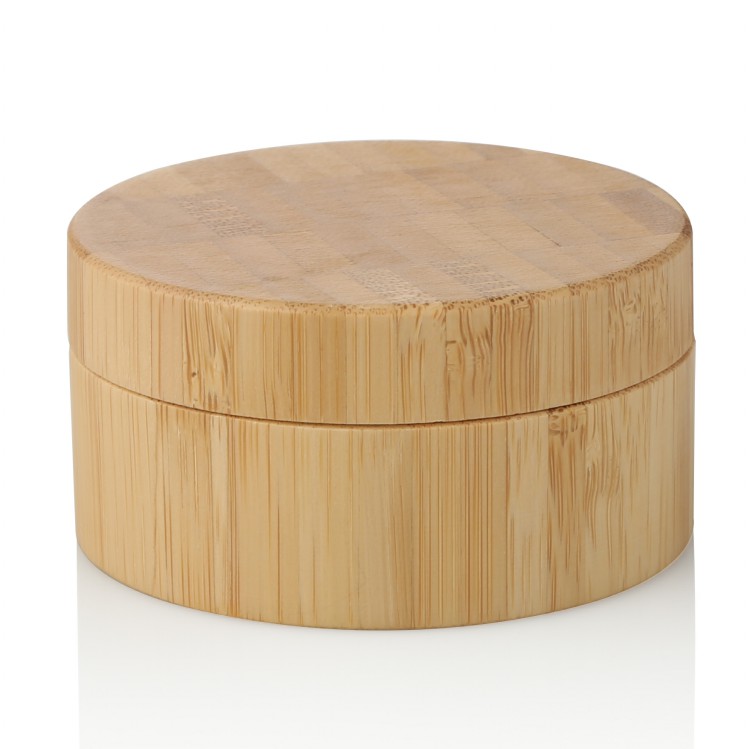 nature cosmetic container empty recycle 5g 10g 15g 20g 30g loose powder bamboo jar with bamboo lid