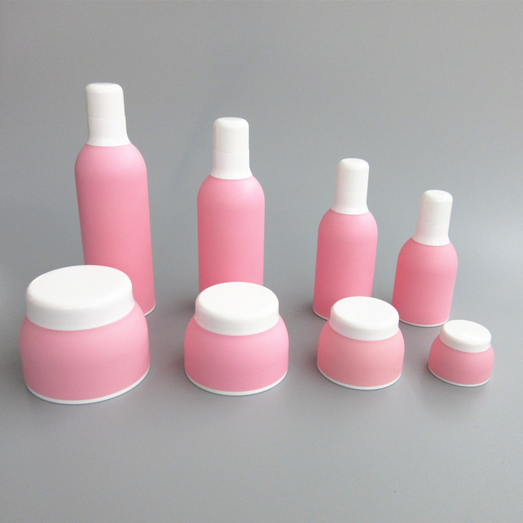 new 100ml pink organic skin care packaging,50ml facial cream packaging,blue face cream container