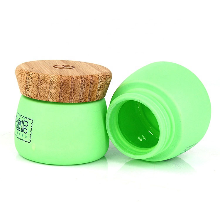 new 120g 4oz luxury cosmetic packaging matte green beauty facial mask bottle cosmetic cream jar with rose gold screw lid