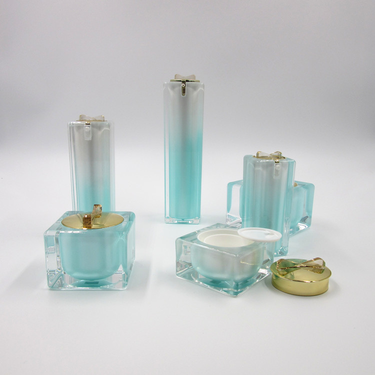 new 30ml square shape luxury skin care cosmetic packaging bottle