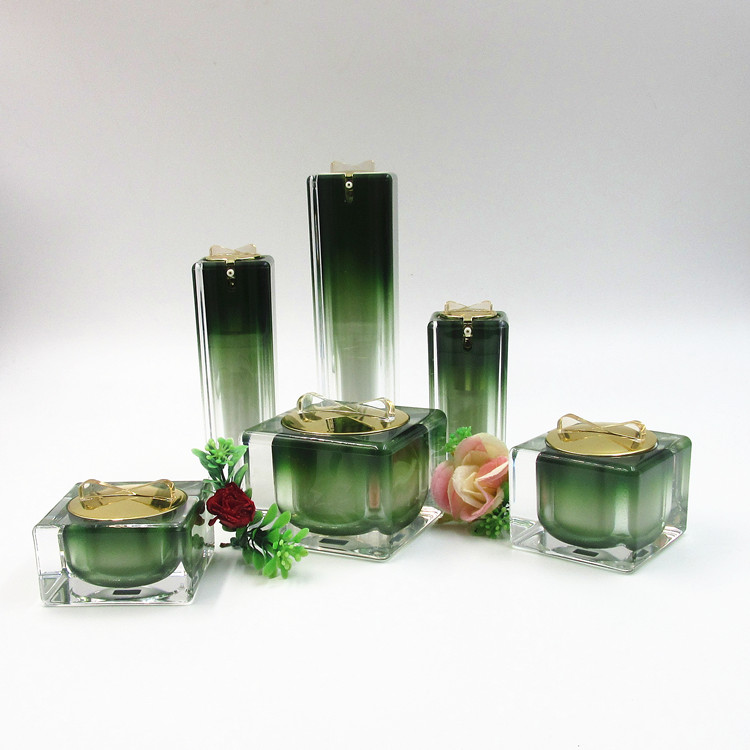 new 30ml square shape luxury skin care cosmetic packaging bottle