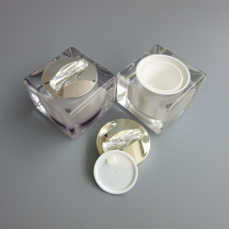 new 30ml square shape luxury skin care cosmetic packaging bottle