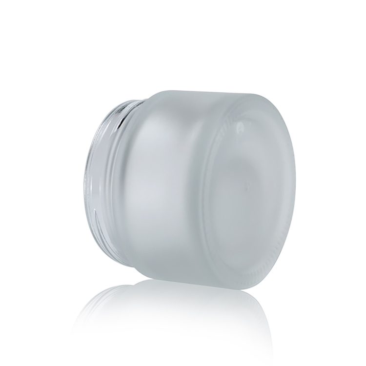 new arrival matt lotion packaging bottle 30g clear cosmetic glass jar with silver mirror cap glass bottles for cosmetic