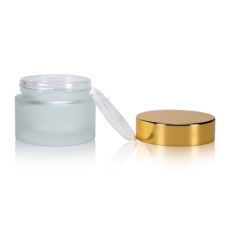 new arrival matt lotion packaging bottle 30g clear cosmetic glass jar with silver mirror cap glass bottles for cosmetic