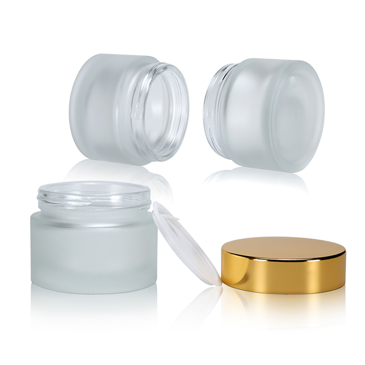 new arrival matt lotion packaging bottle 30g clear cosmetic glass jar with silver mirror cap glass bottles for cosmetic