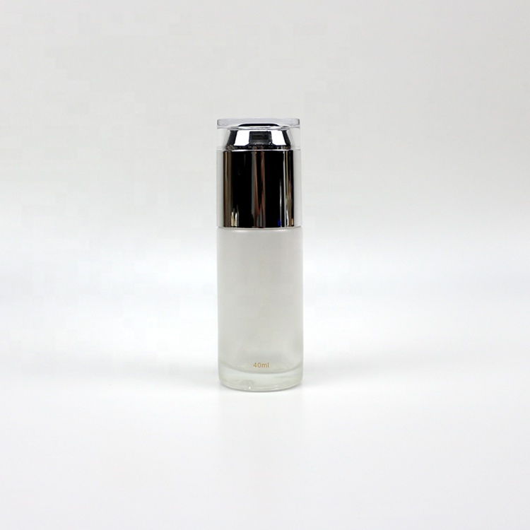 new arrival matt pink lotion packaging bottle 50g 40ml 100ml white frosted cosmetic jar straight round spray glass bottle set