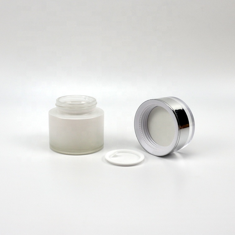 new arrival matt pink lotion packaging bottle 50g 40ml 100ml white frosted cosmetic jar straight round spray glass bottle set