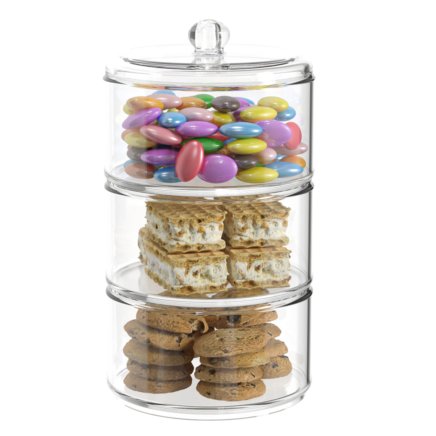 new candy/cake Container/Canister/Organizer/Apothecary clear kitchen snacks/ cookies jar plastic