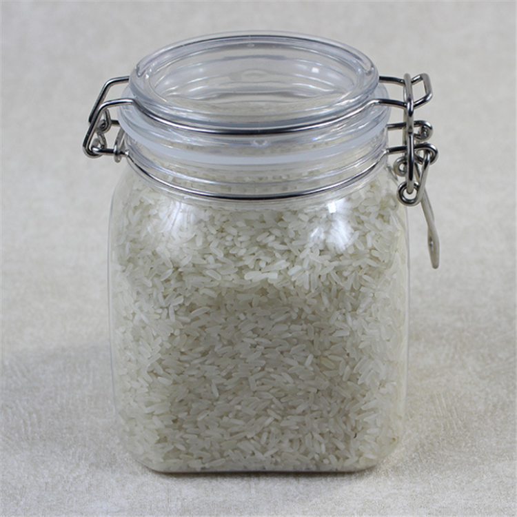 new clear octagon plastic storage airtight jar for cookie candy spice yogurt