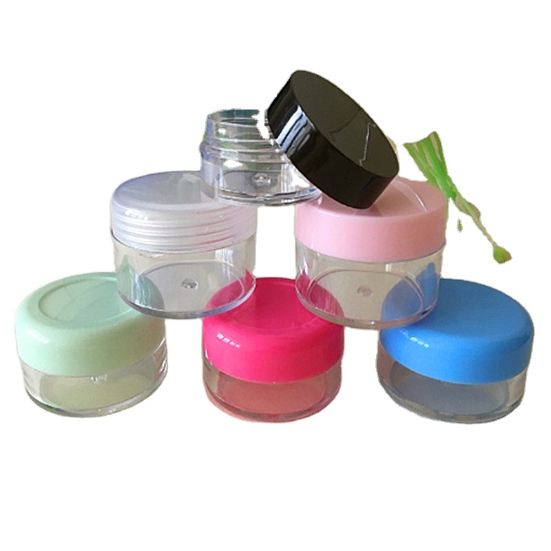 new cosmetic luxury cream gel polish plastic jar pap cute round pet jar