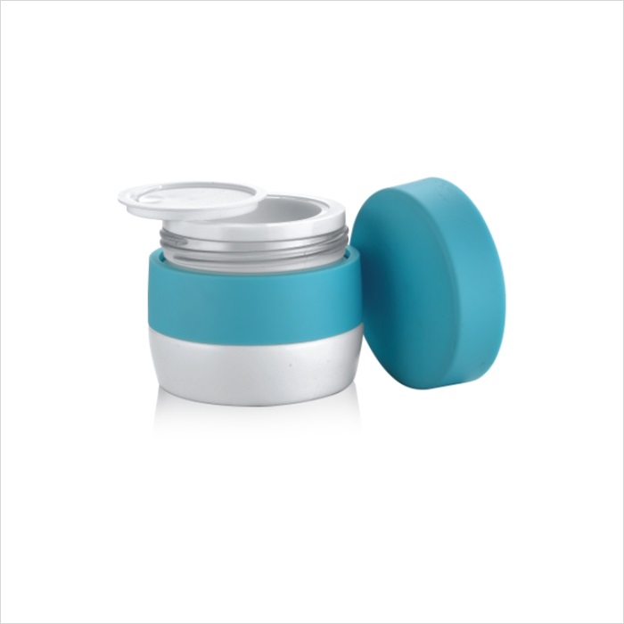 new cosmetic white square high quality body empty glass cream jar 50g container packing set