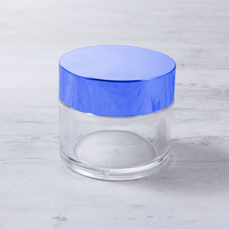 new design 15ml light blue plastic jars for cream, dipping powders, cosmetic set