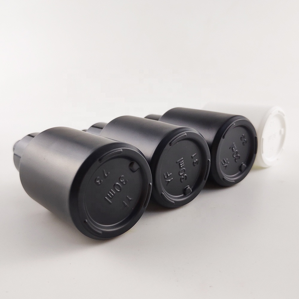 new design 2020 premium matte black white 1oz 30ml slanted glass dropper bottle for oils cosmetic packaging