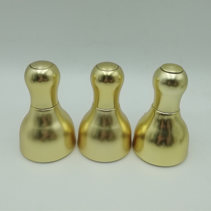 new design 30 ml glass dropper golden bottle