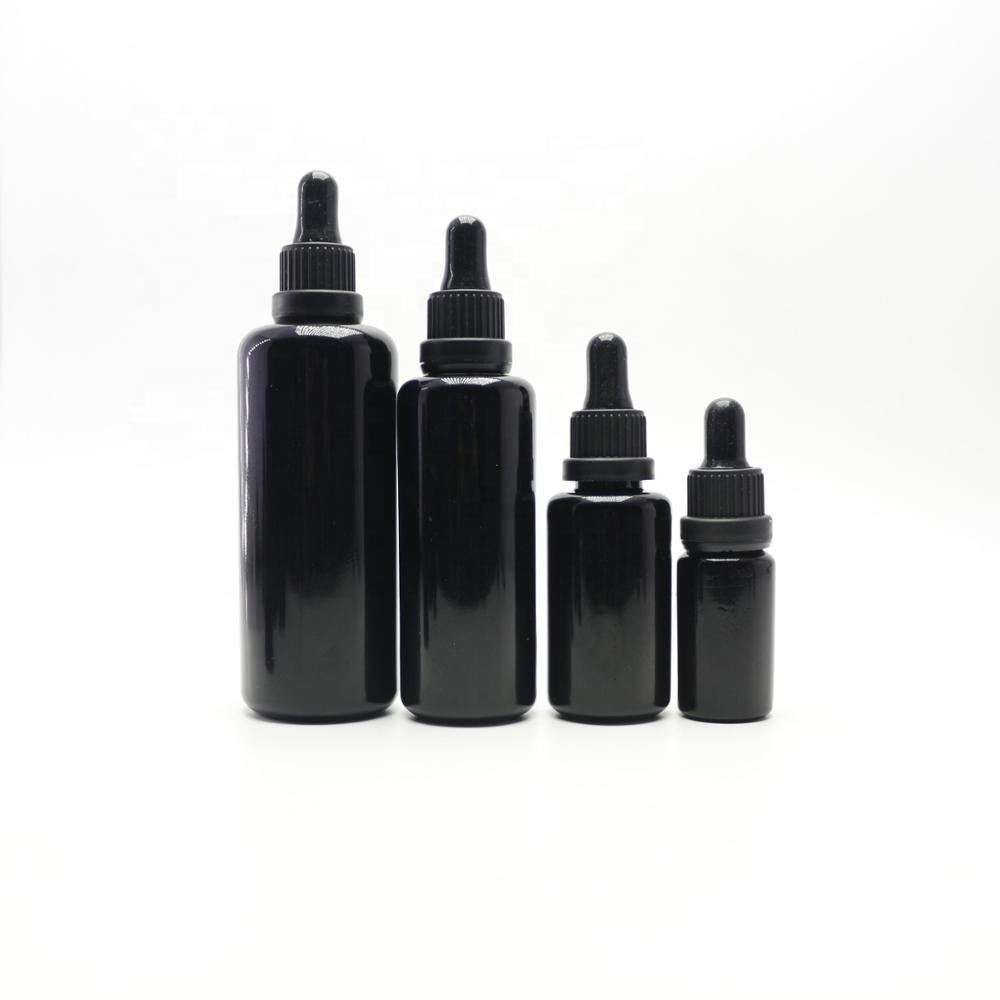 new design 50ml 60ml 100ml 120ml violet glass lotion bottle with black pump sprayer DV-28S