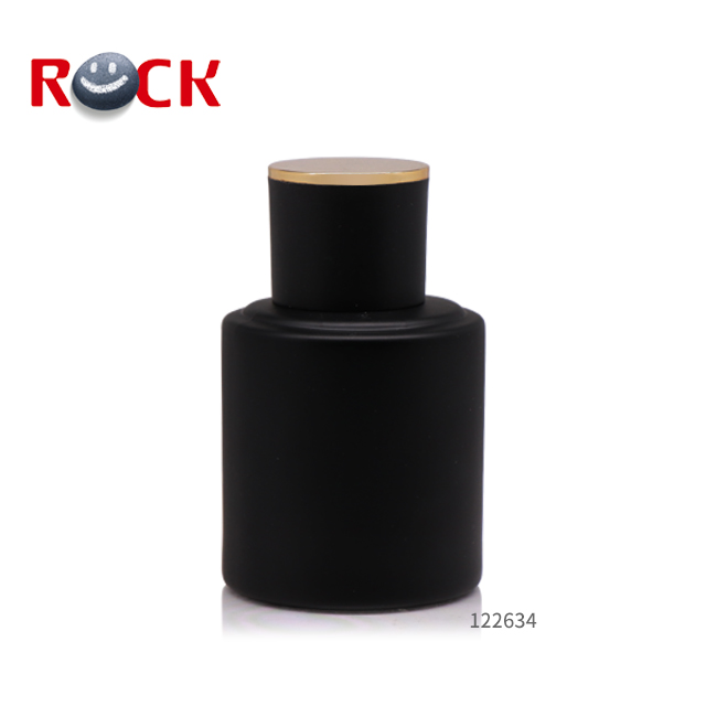new design 50ml matte black glass perfume bottle,hot sale 50ml perfume glass bottle