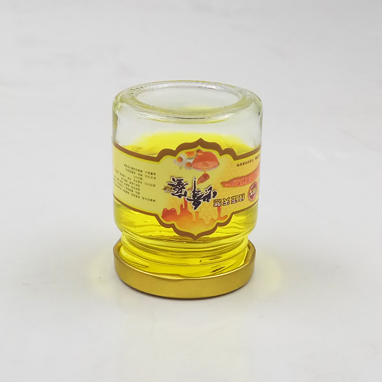 new design 70ml 75ml 80ml cheap bird nest drink sauce food jam glass bottle jar with black lid