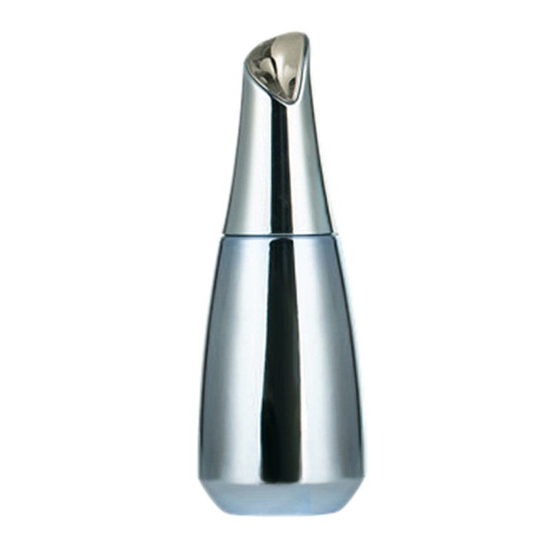 new design cosmetic packaging skin care cream jars and pump lotion glass bottle sets with magnetic spoon