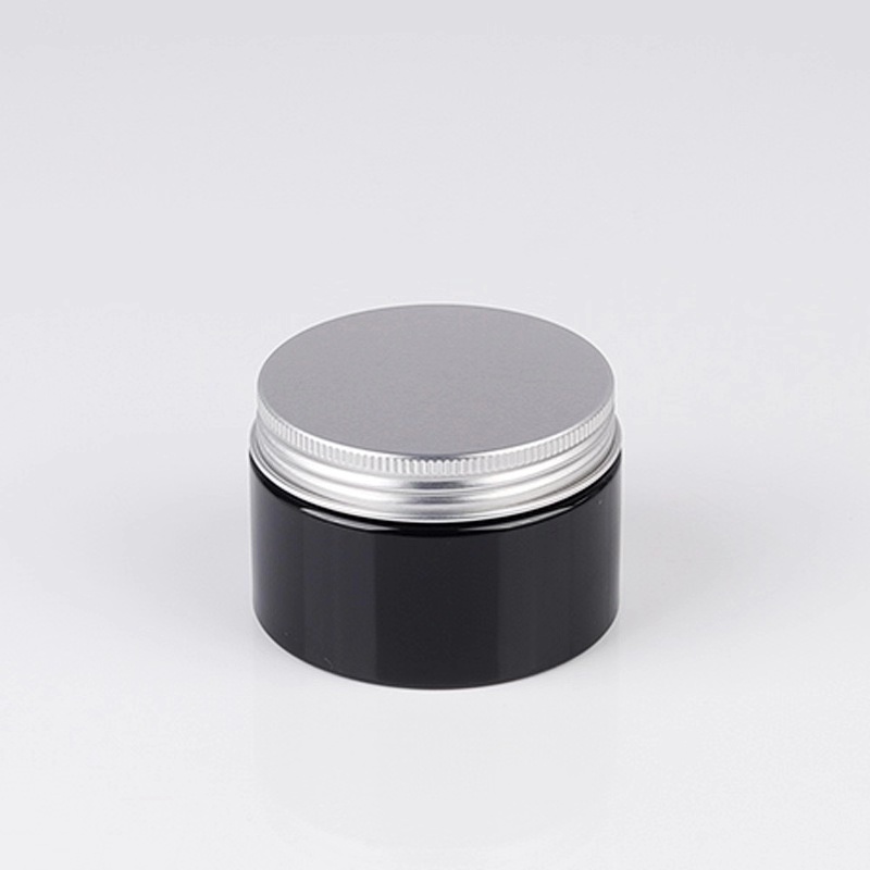 new design custom logo containers cosmetic luxury black 1oz 4oz 5oz 6oz 8oz plastic cosmetic jar
