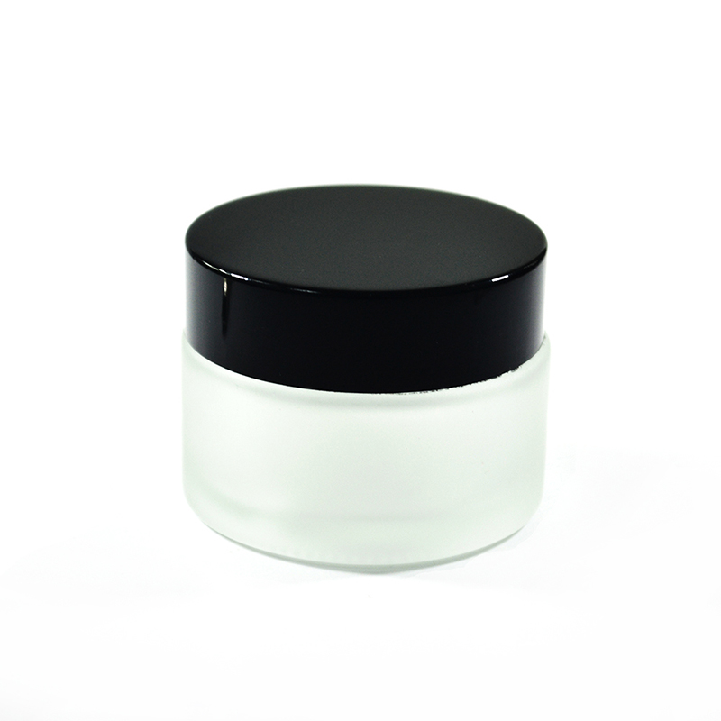 new design customized logo printing cosmetic cream jars glass skincare packaging