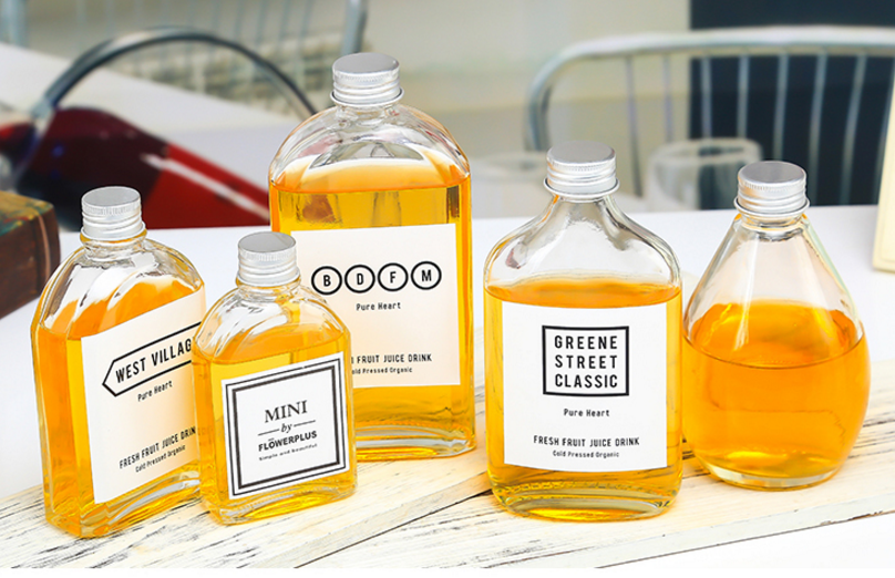 new design portable free sample water coffee cold juice beverage glass bottle with custom cap BPA free tritan 200ml250ml350ml