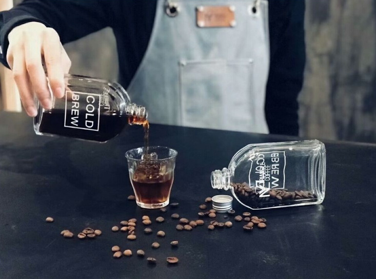 new design portable free sample water coffee cold juice beverage glass bottle with custom cap BPA free tritan 200ml250ml350ml