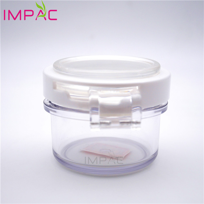 new design round clear plastic lip mask jar for scrub gel packaging set 50ml