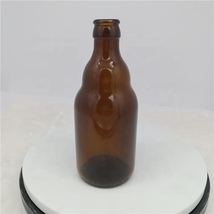 new design stubby 0.33l amber glass beer bottle