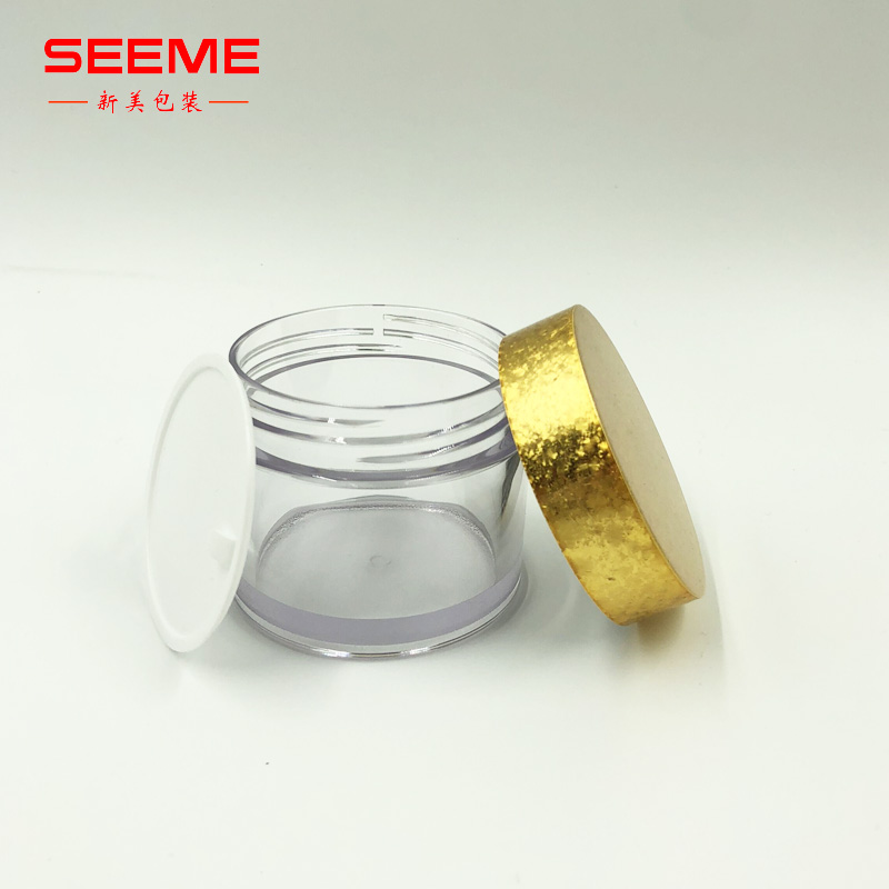 new luxury empty cosmetic container 80g plastic petg cream jar