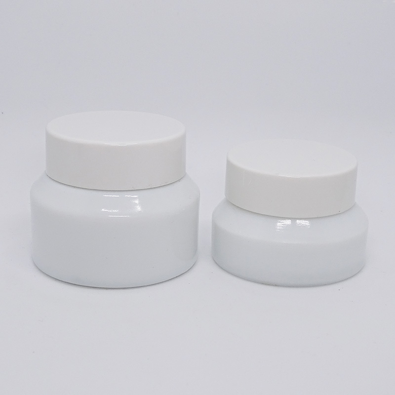 new opal balm raw white material 20G 30G 50G lotion round bottle skin face cream glass jar emulsion gold