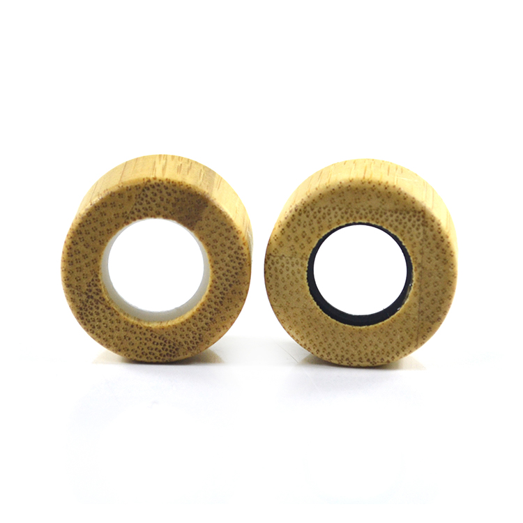 new product electroplating gold and silver 30ml bamboo cap essential oil glass bottle with pipette