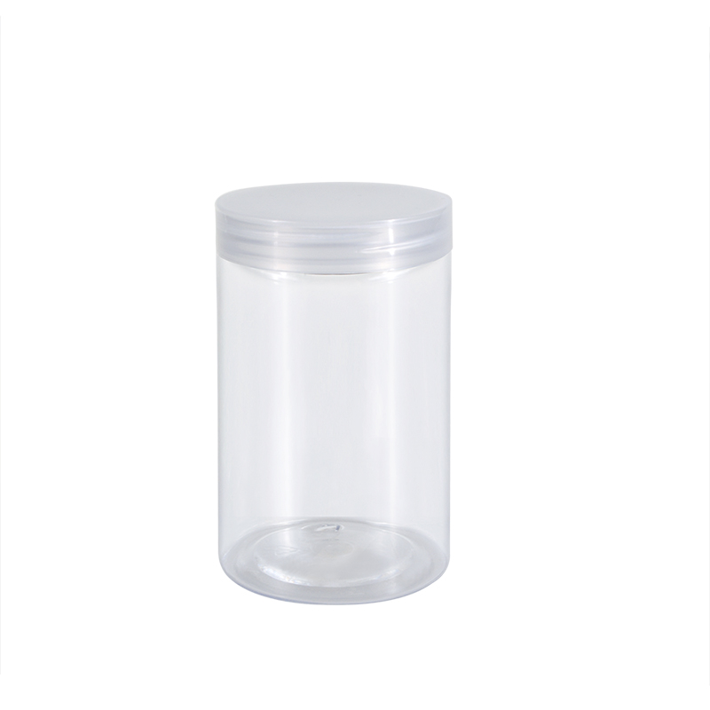 new product pet jar clear 200ml 250ml 300ml 1000ml with screw plastic lid