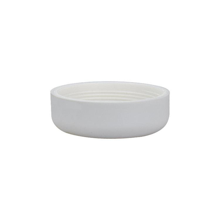 new product rose gold color 50g empty cosmetic cream jar double wall PP inner glass skin care cream jar with white plastic cap