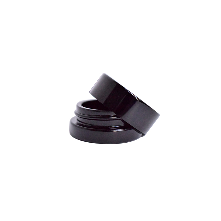 new products shandong pharmaceutical glass black glass cosmetics  jar 7ml  with lid