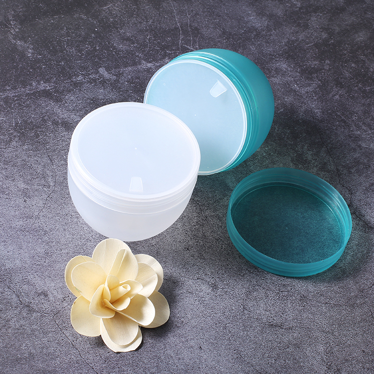 new stocks free sample 250ml PP cheap plastic colored jars for skin care packaging