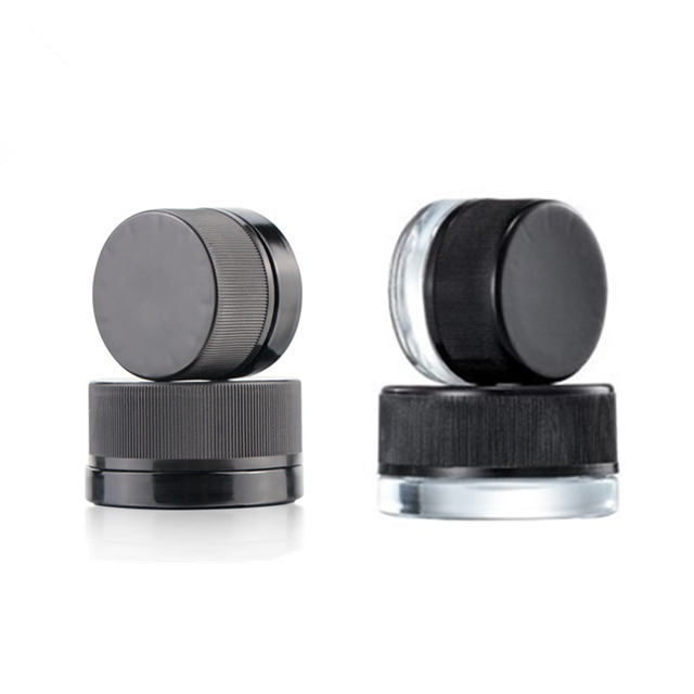 new style Popular 3ml 5ML 7ML 9ML Glass CRC Concentrate Container Child Proof Jar