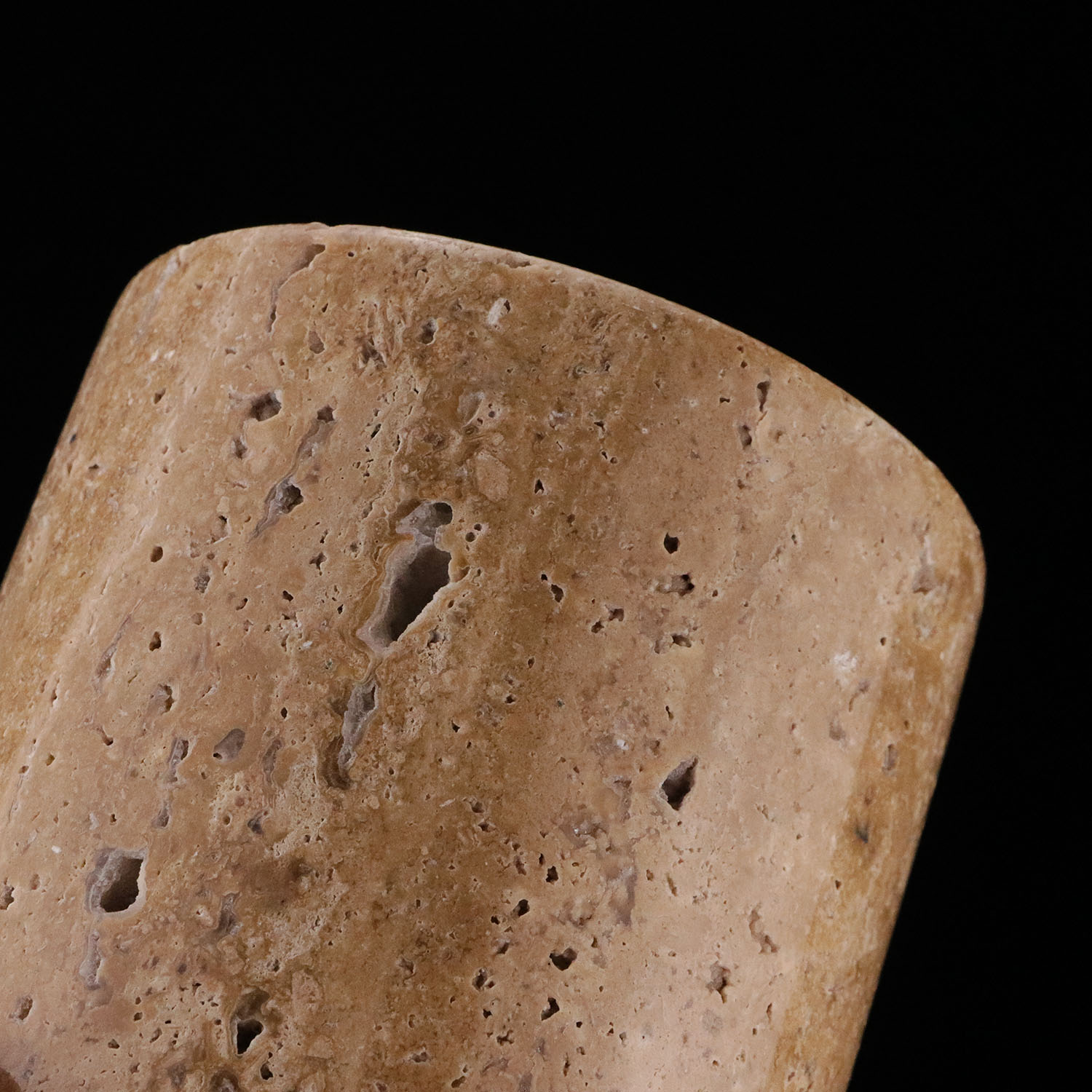 newest natural tiny hole marble storage jar with lid for bathroom cotton ball