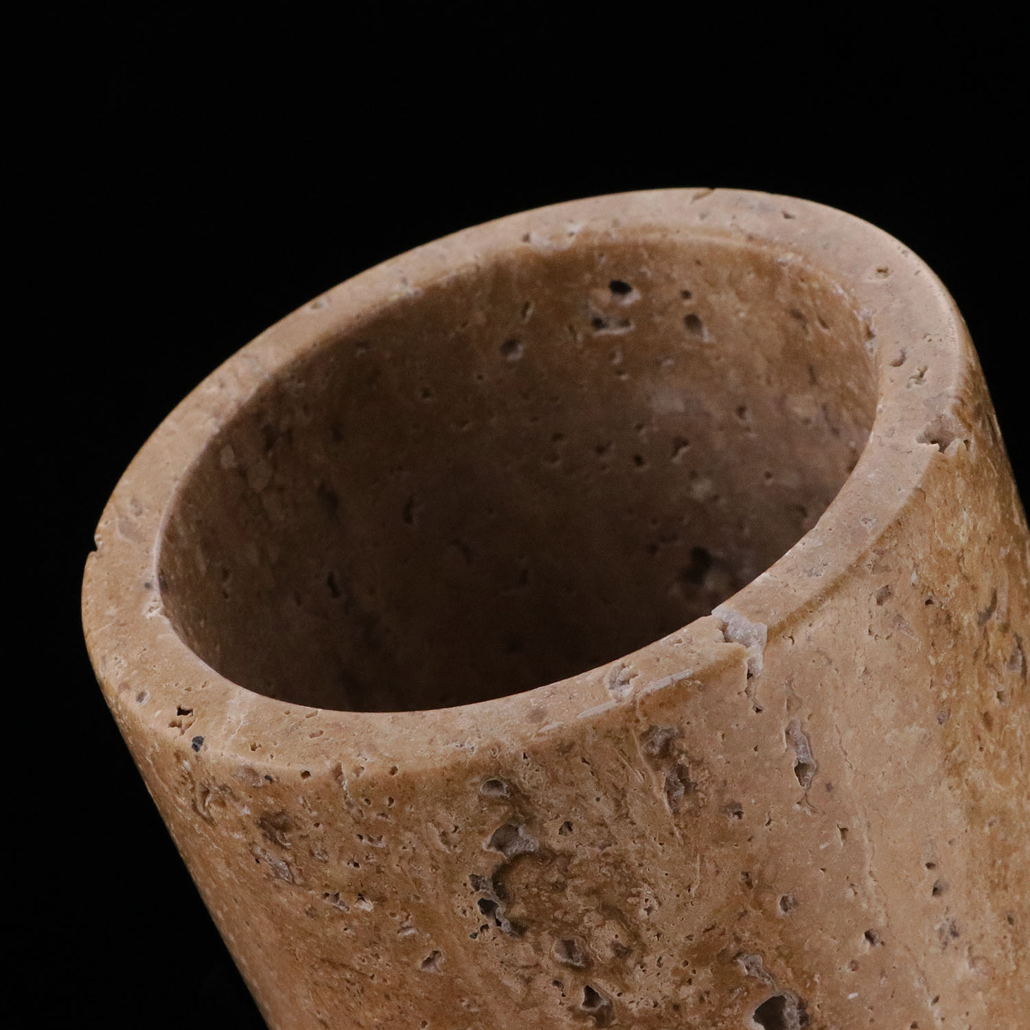 newest natural tiny hole marble storage jar with lid for bathroom cotton ball