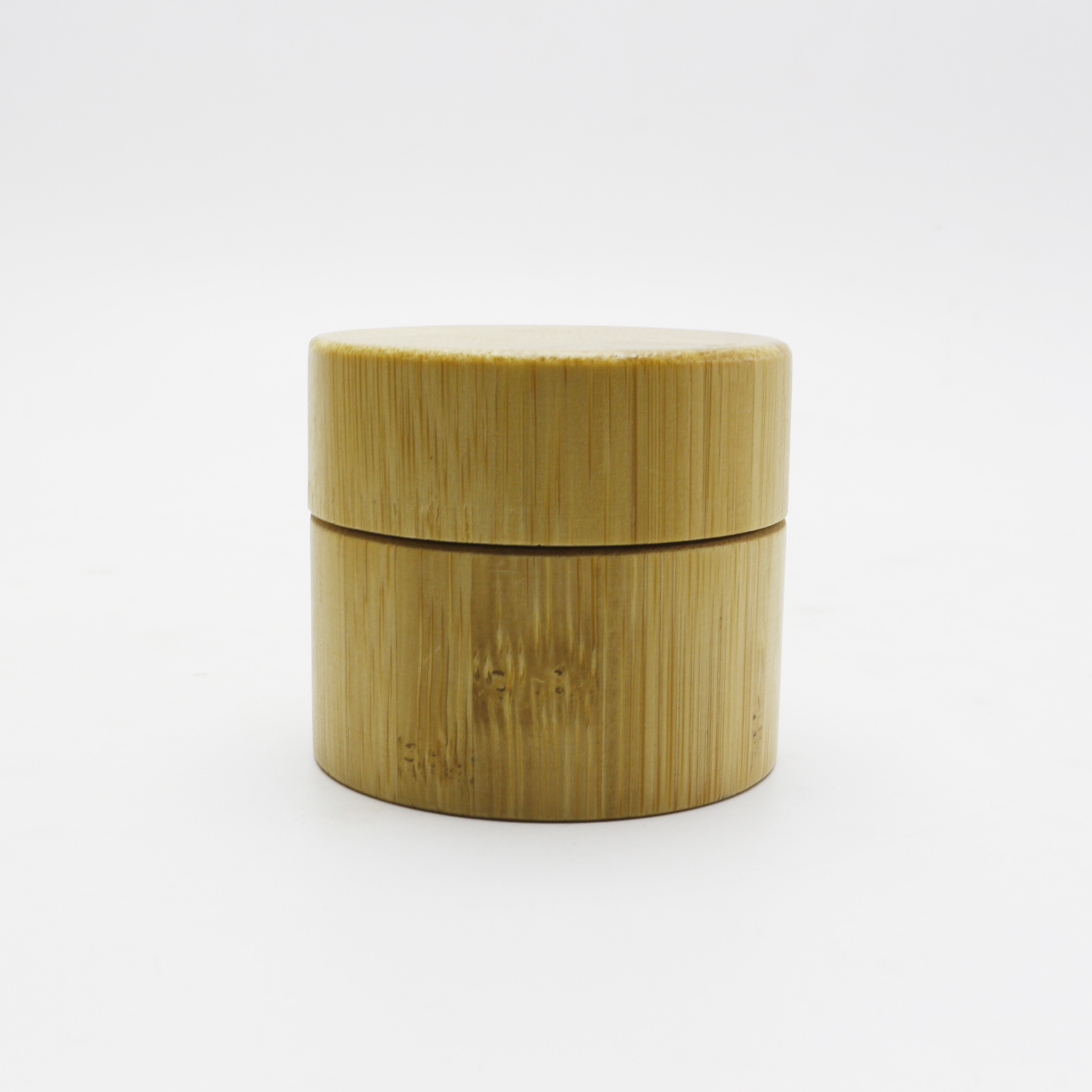 oem New fashion natural products round shape 10g 20g 30g 50g 60g 100g white plastic pp cosmetic bamboo cream jar BJ-379AN