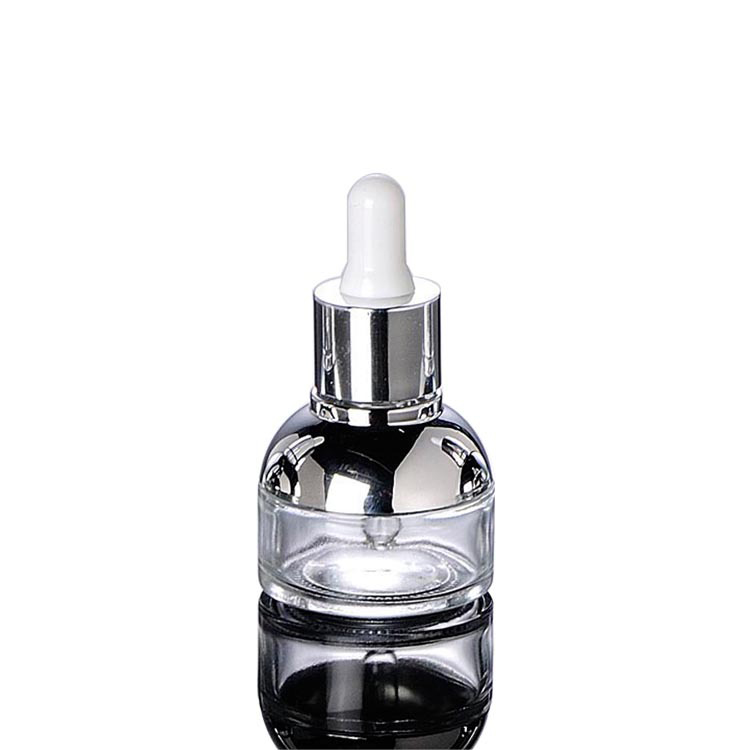 oil dropper bottle and luxury cosmetic packaging 30ml frosted clear glass dropper bottle