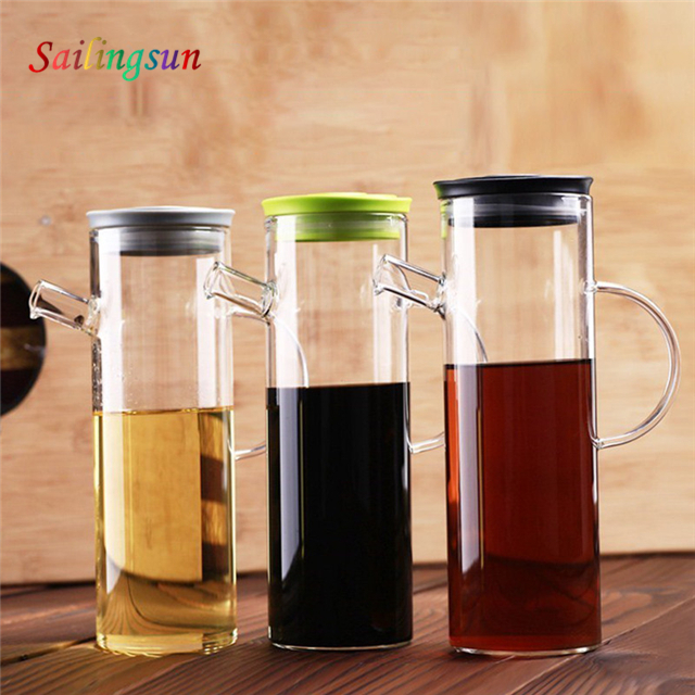 oil vinegar customization capacity handcraft pyrex glass condiments bottle