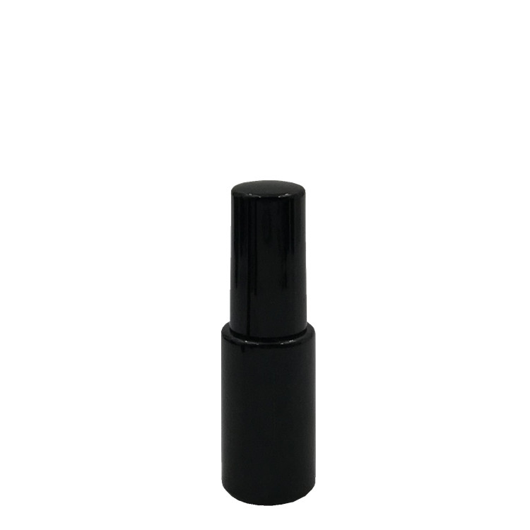 on sale black round shape 5ml gel nail polish glass bottle with brush cap