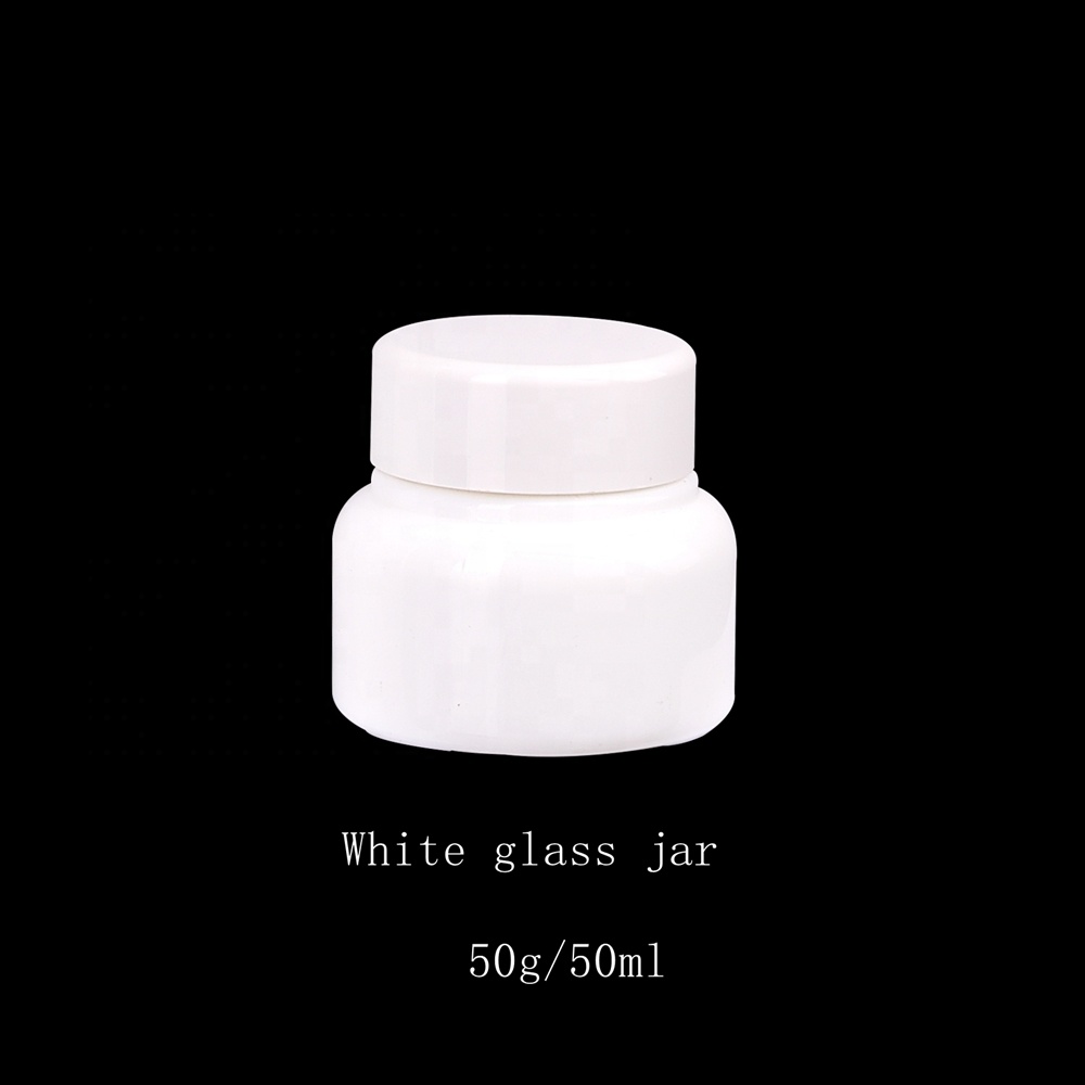 opal glass bottles 200 ml empty cosmetic serum pump bottles 40 ml opaque white 100 ml 120 ml glass bottles and 50 ml cream jars