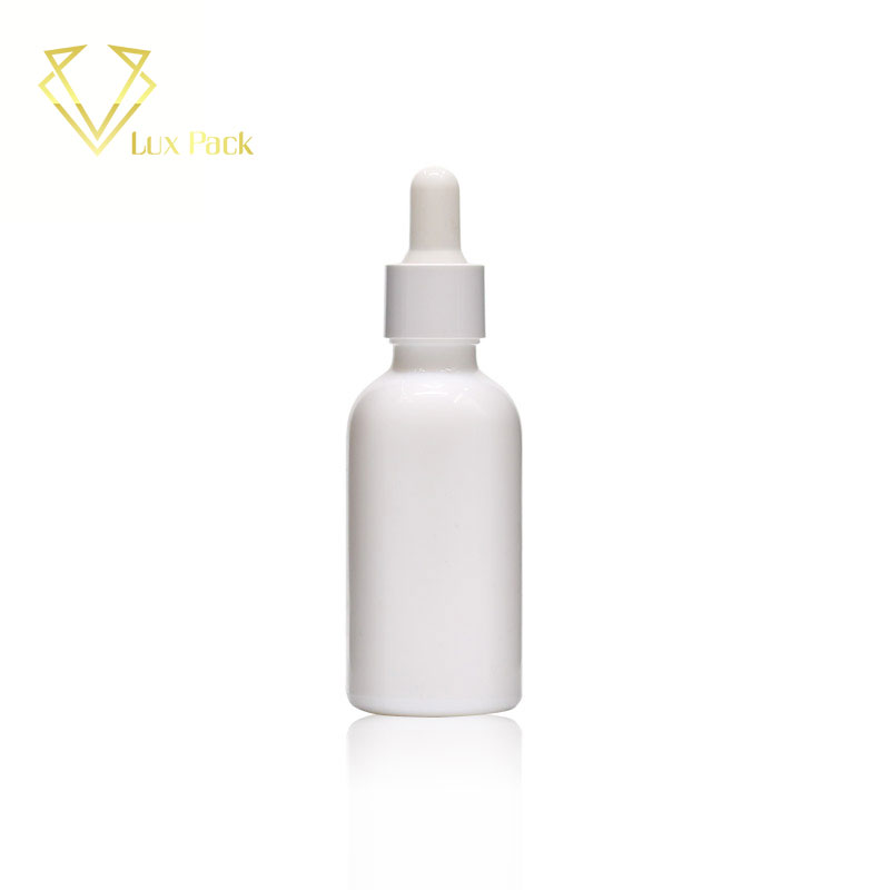 opal white glass bottles empty cosmetic serum bottles opaque white 15ml 30ml 50ml 100ml glass dropper bottles