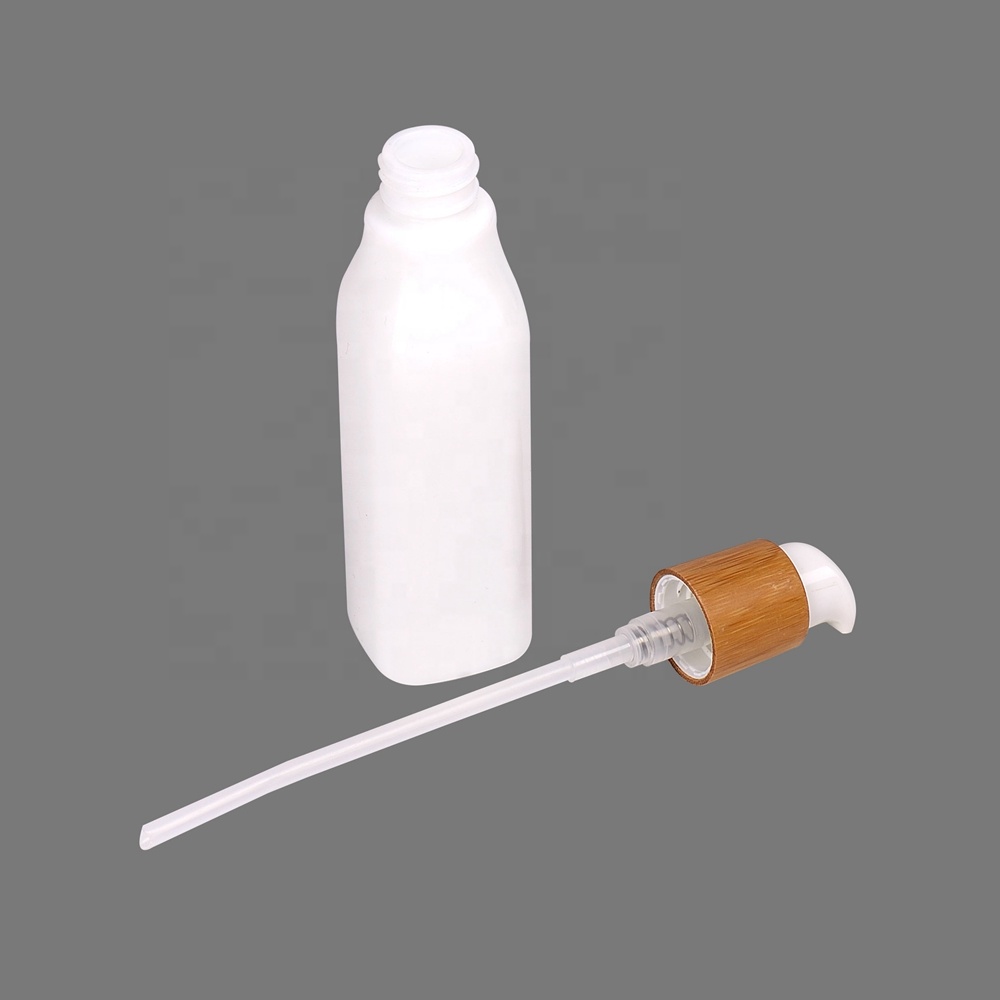 opal white glass square opaque white 40ml 100ml 120ml serum bottles with bamboo pump and 50g 150g 250g glass jar with bamboo lid