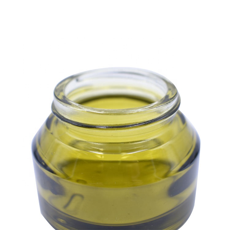 outstanding high quality packaging glass jar cream 50g cream containers jar with black lids