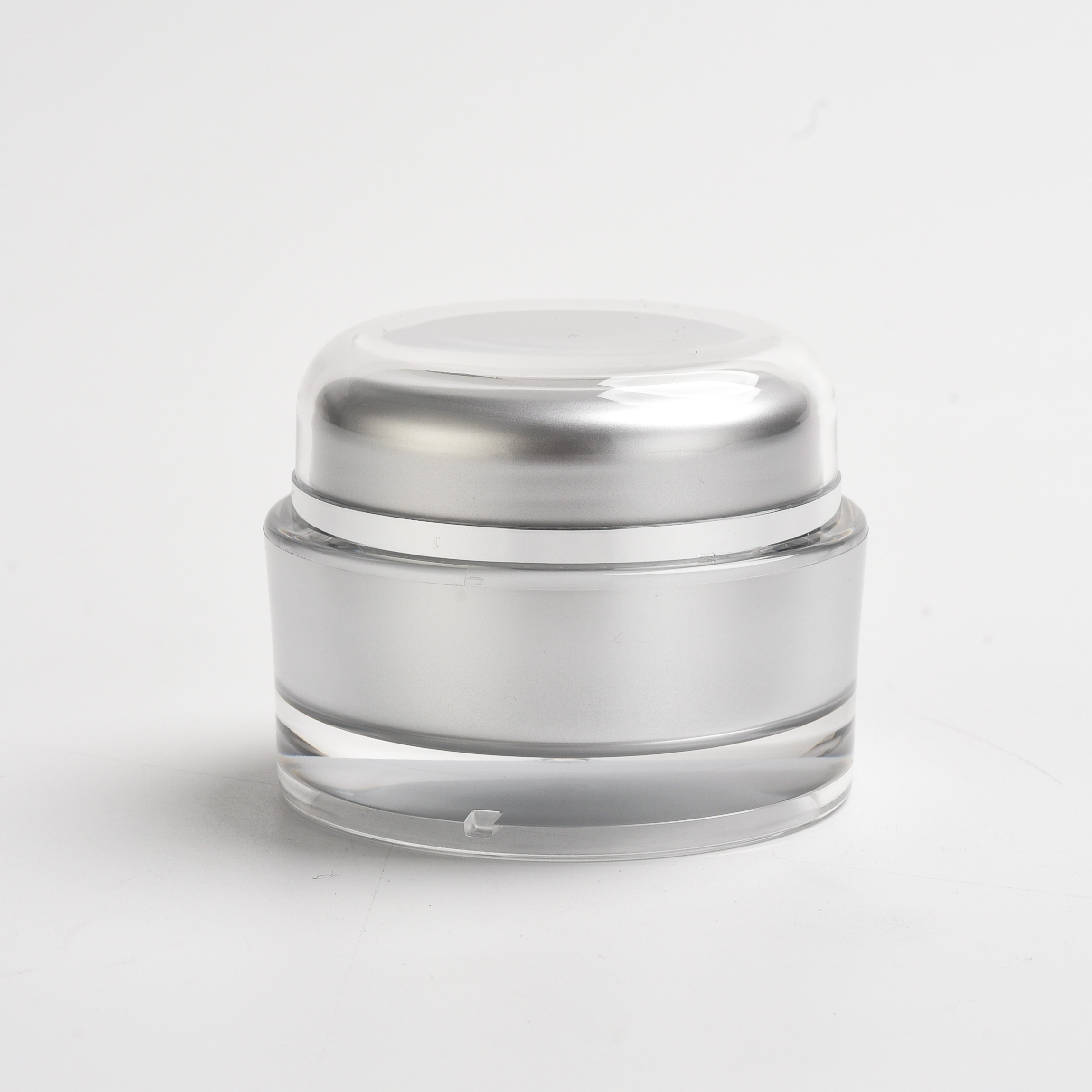 oval round shaped plastic cream jars acrylic good quality jars 50g