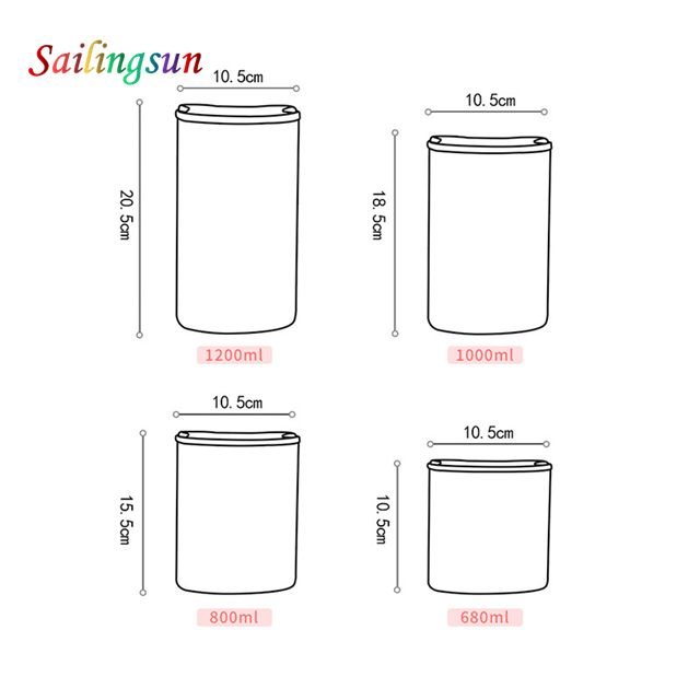 oversized cartoon design airtight bamboo lid handmade pyrex thermo glass jar