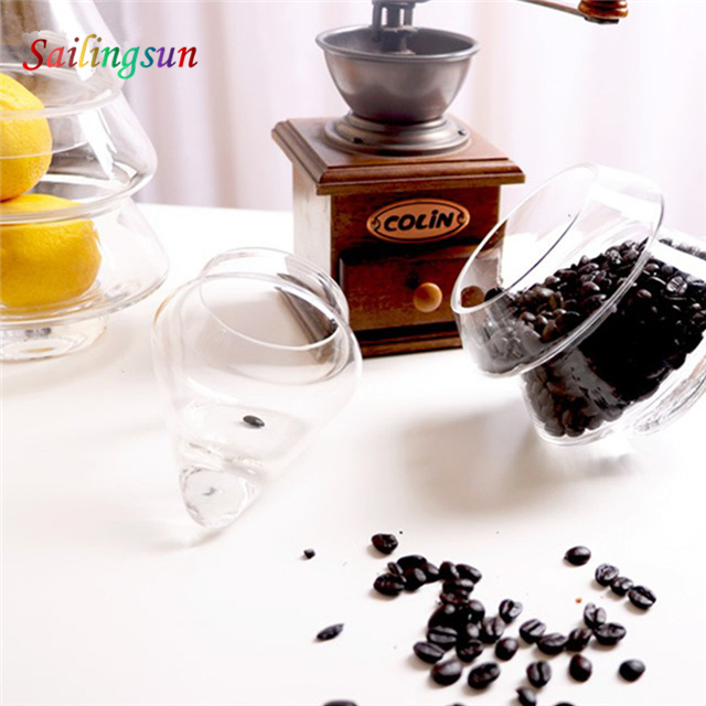 oversized stack up design with cover hand craft pyrex glass food storage jar