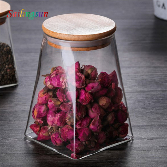 oversized wide bottom wooden lid handcraft pyrex glass instant noodle container